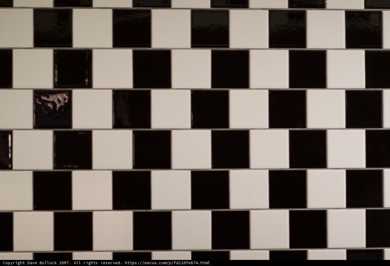 Checkered Tile Wall