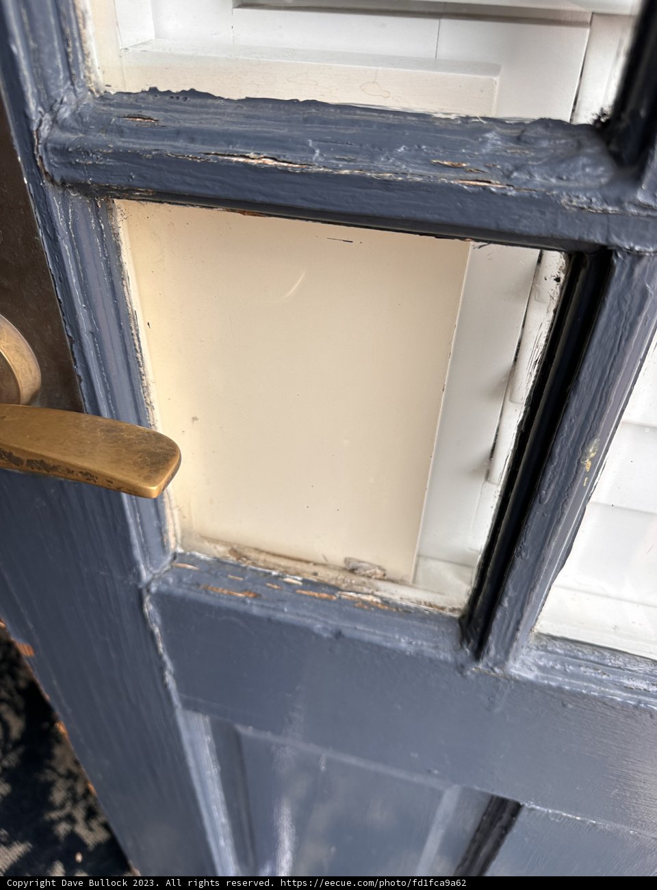 Ravages of Time - A Damaged Door at Mission Inn