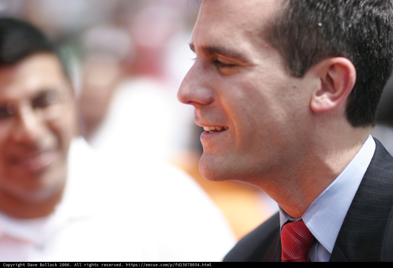 Eric Garcetti in Formal Business Attire