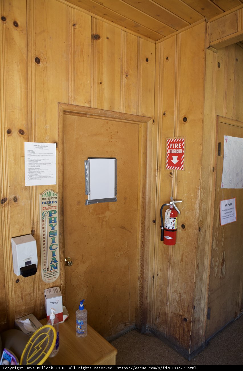 The Wooden Door with a Sign