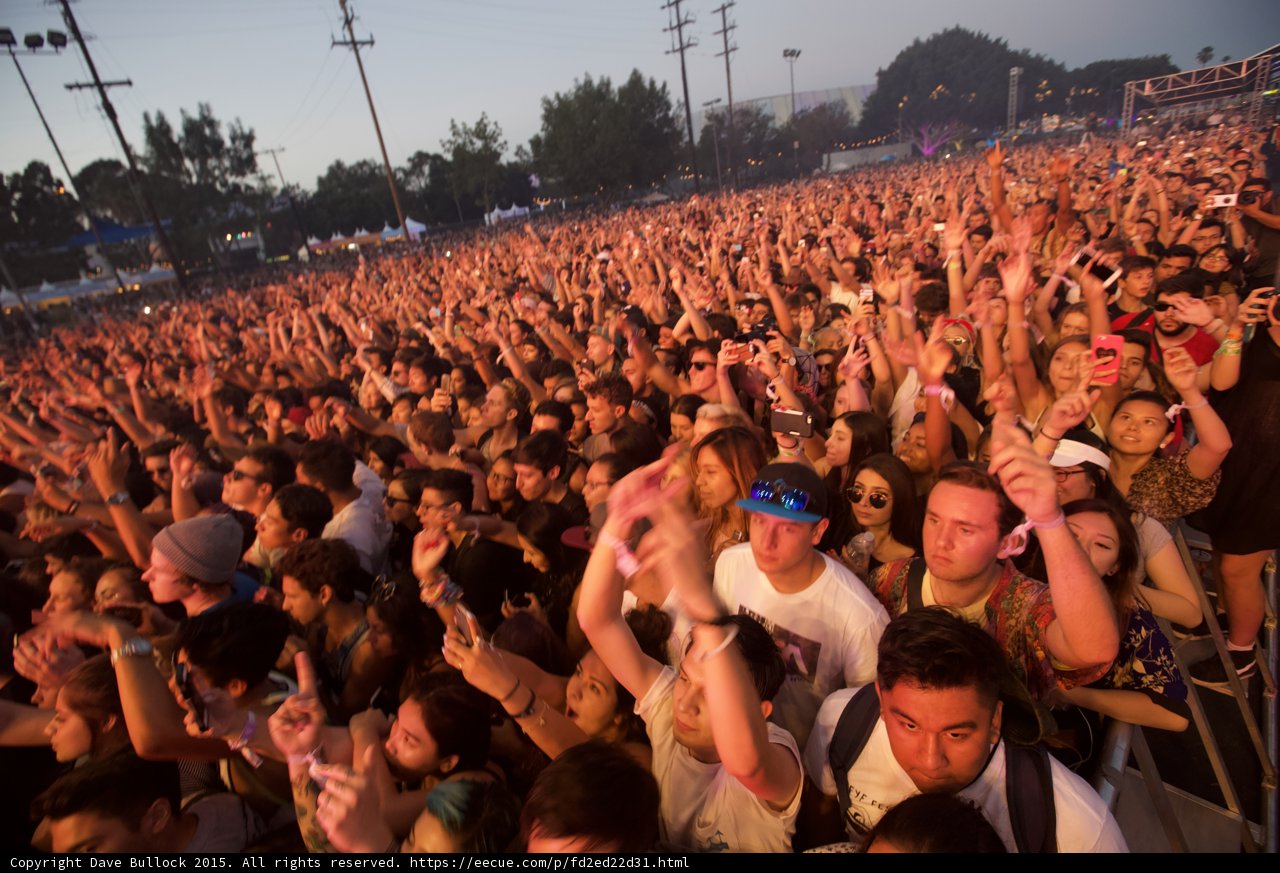 Golden Hour Crowd Wide