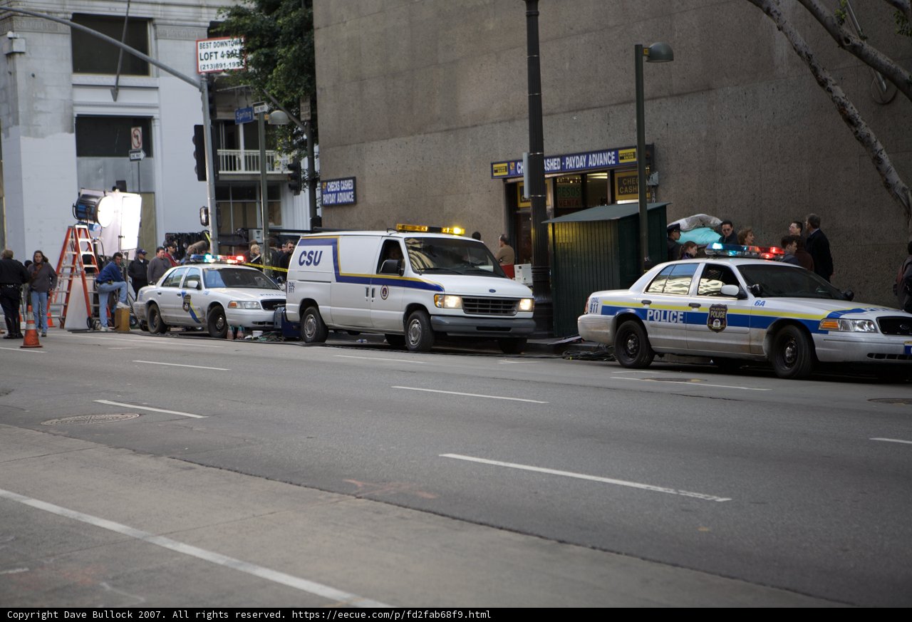 Parked Police Van