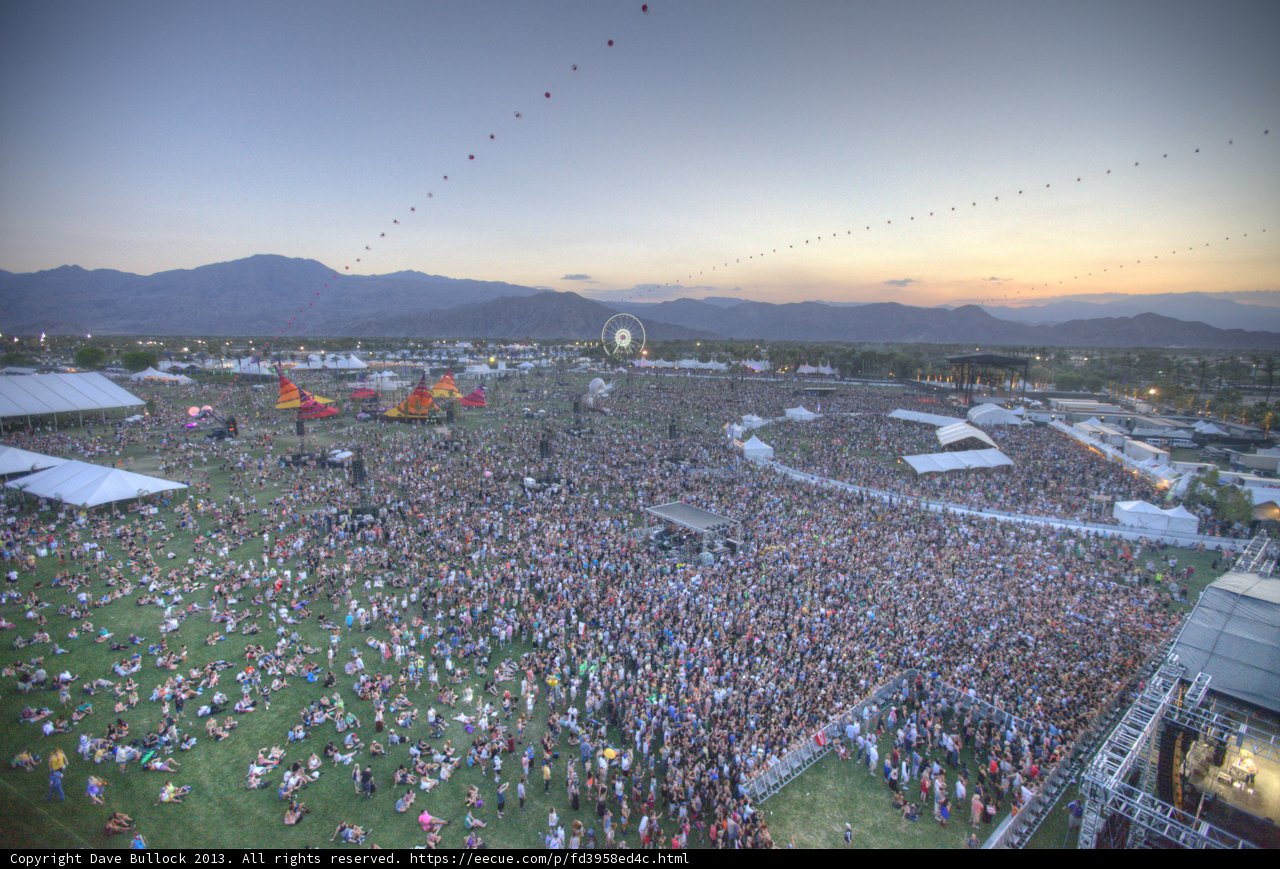 Coachella Music Festival Crowd