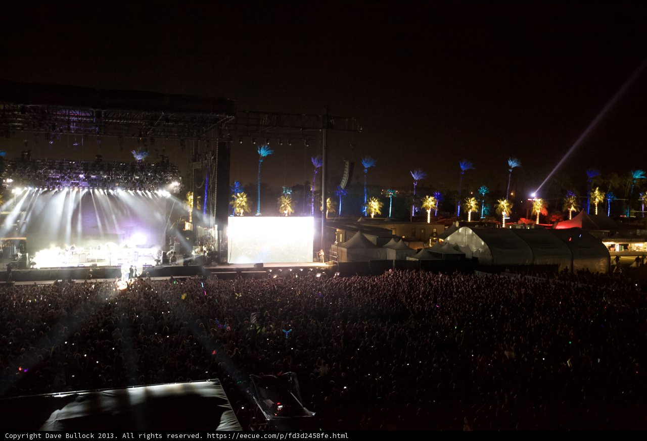 Coachella Rock Concert Lights Up the Night