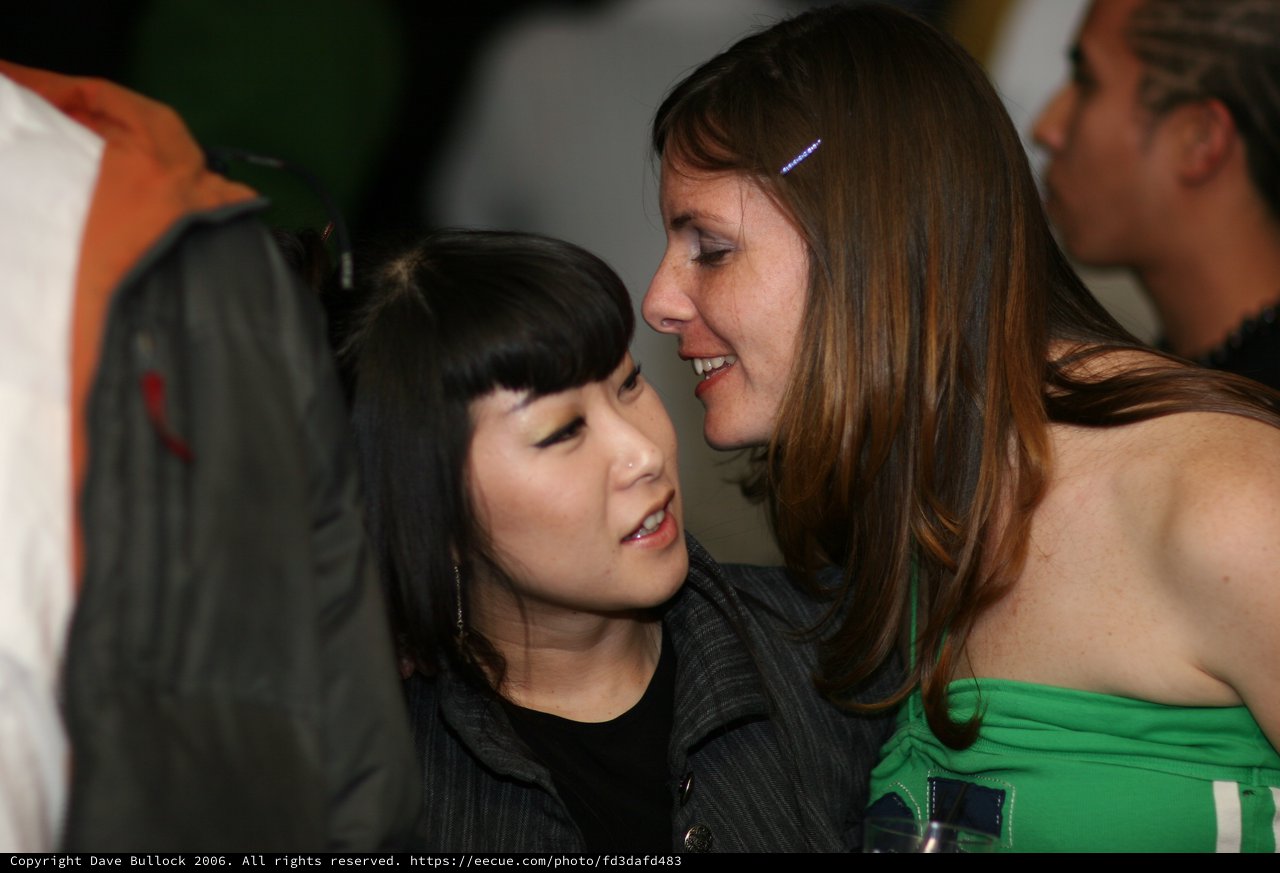 Two Friends Share a Close Intimate Moment