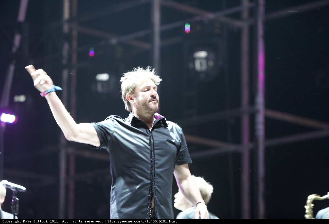 Simon Le Bon Lights Up Coachella Stage
