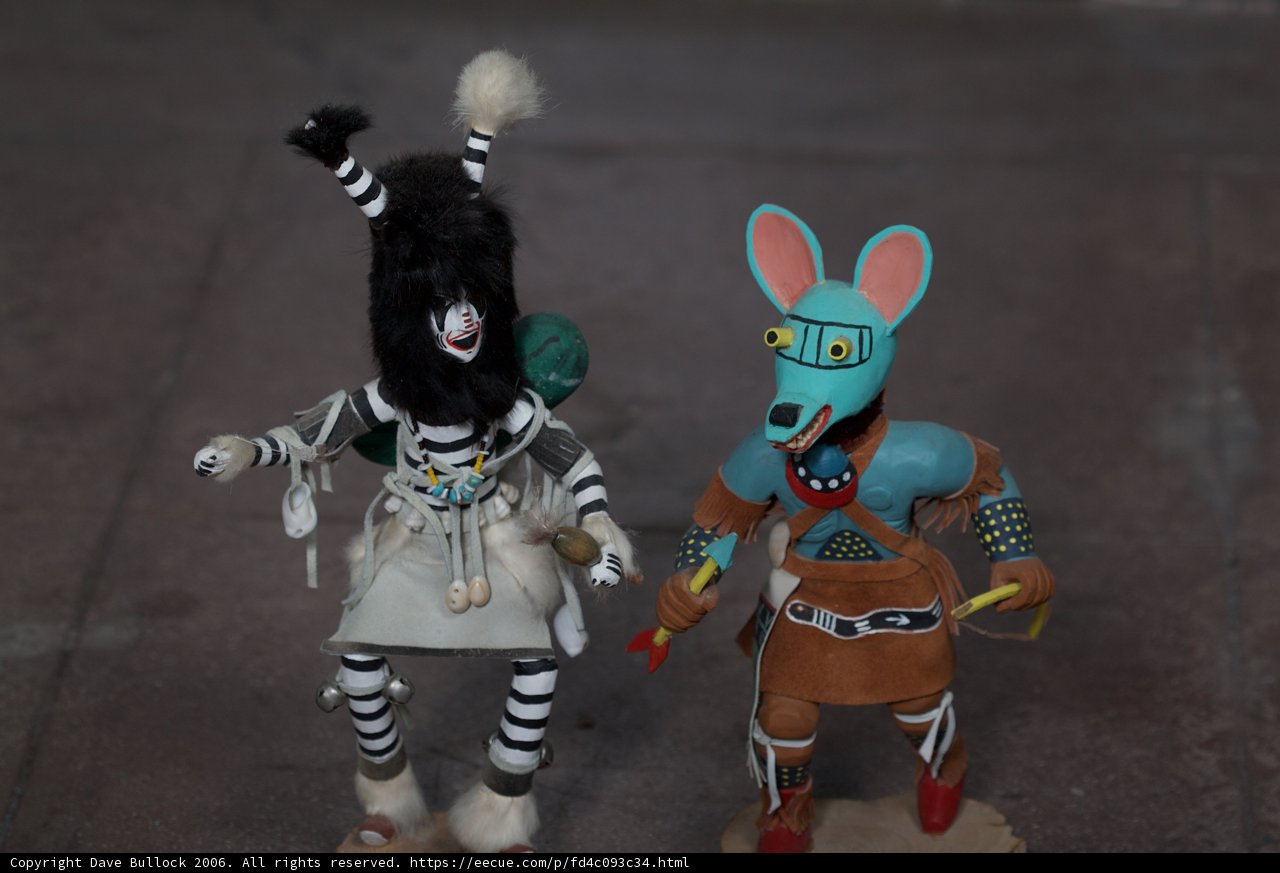 Native American Doll and Rabbit Figurine