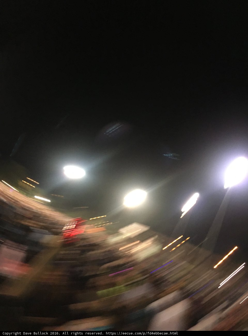 Blurred Night Crowd at Fort Marcy Ballpark
