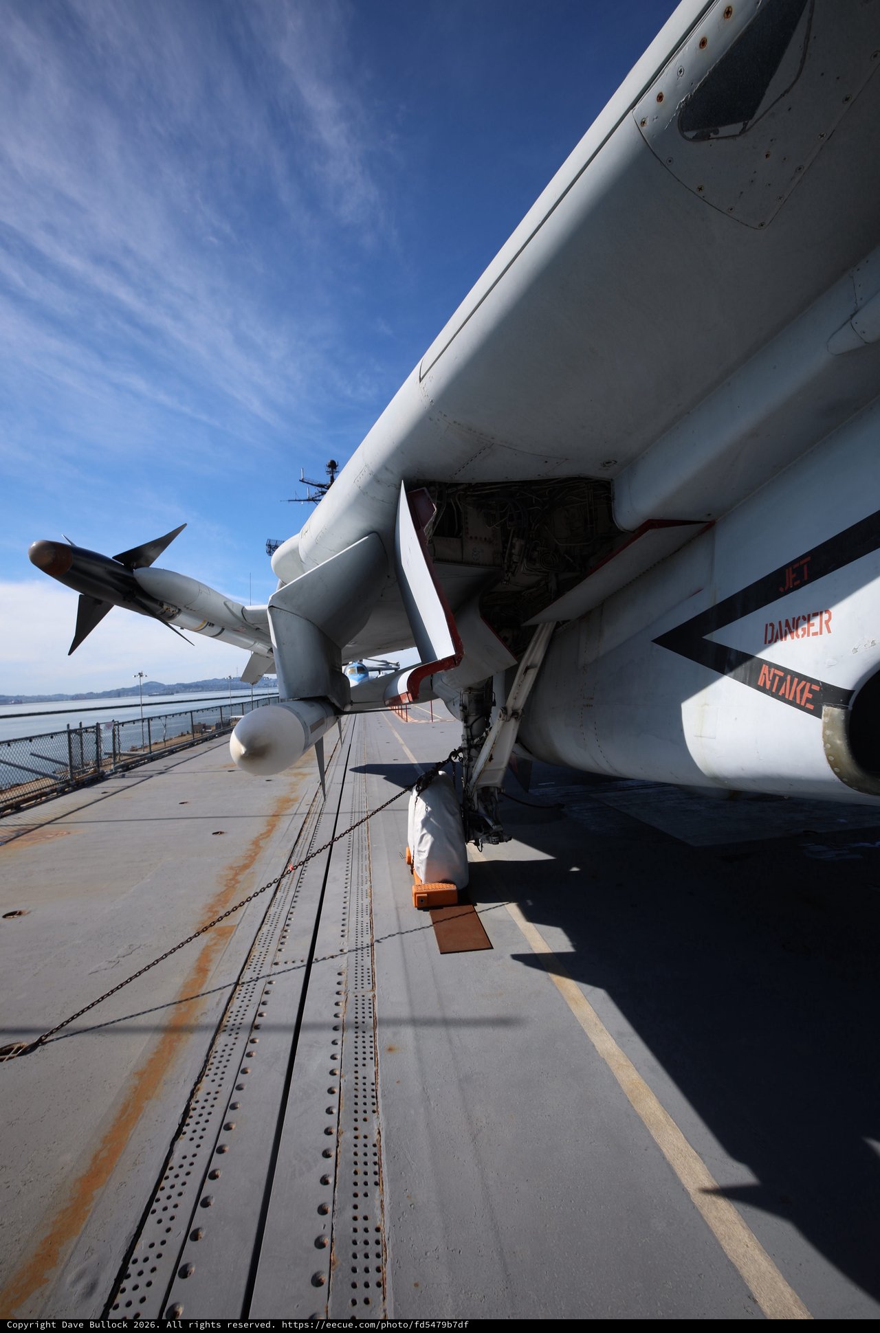 Military Fighter Jet on Aircraft Carrier Deck