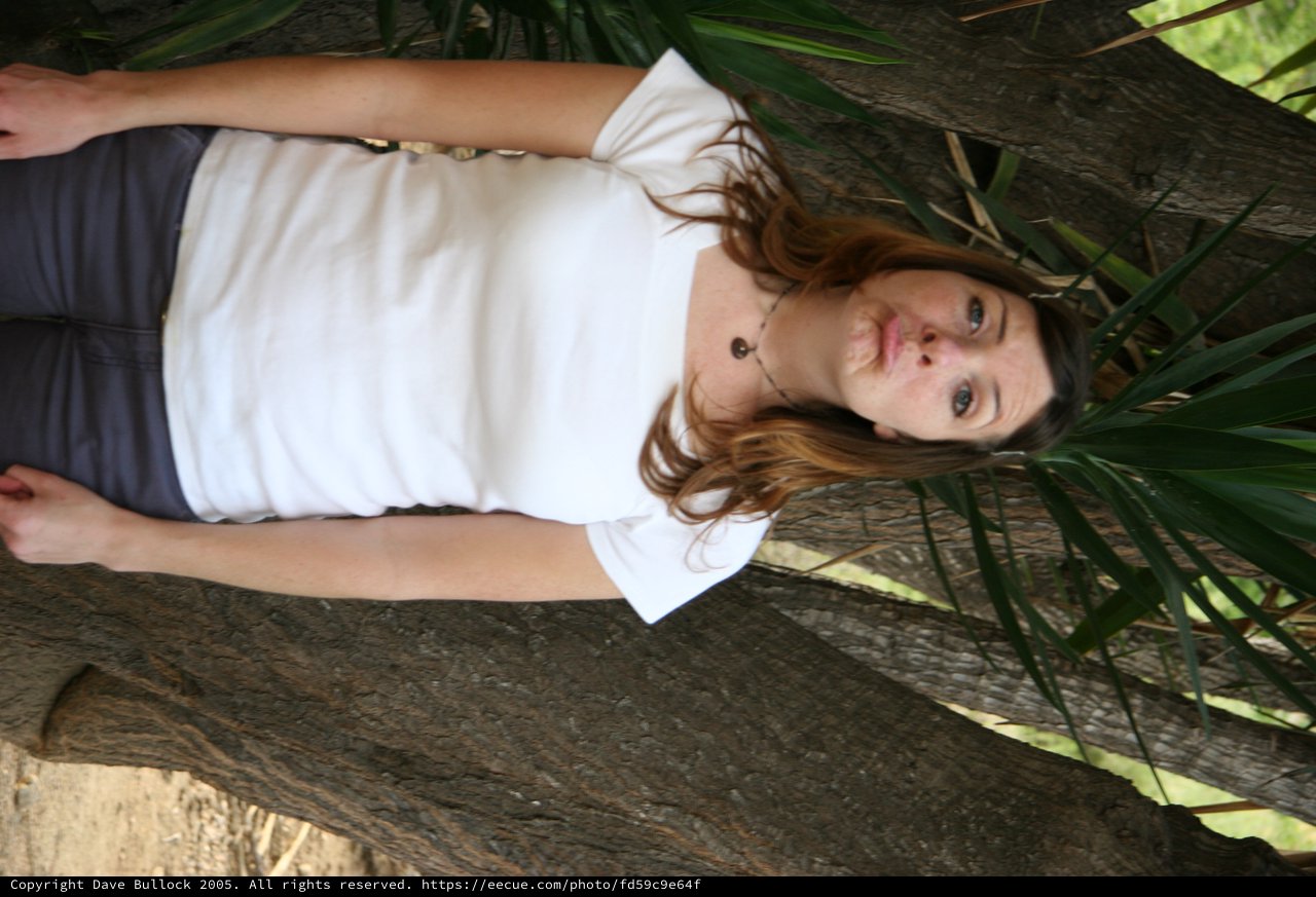Young Woman Making a Playful Face Outdoors