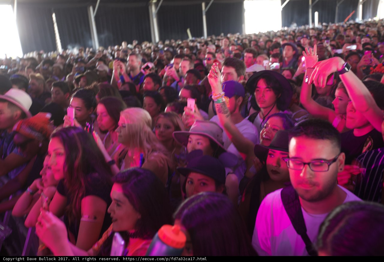 Urban Crowd Enjoying a Concert