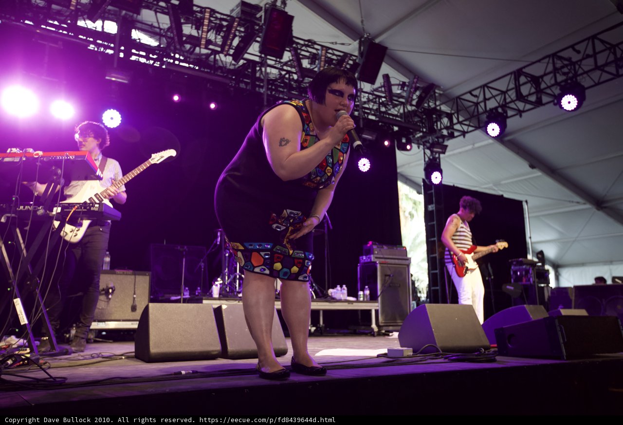 Beth Ditto and the Musicians on Stage at Coachella 2010
