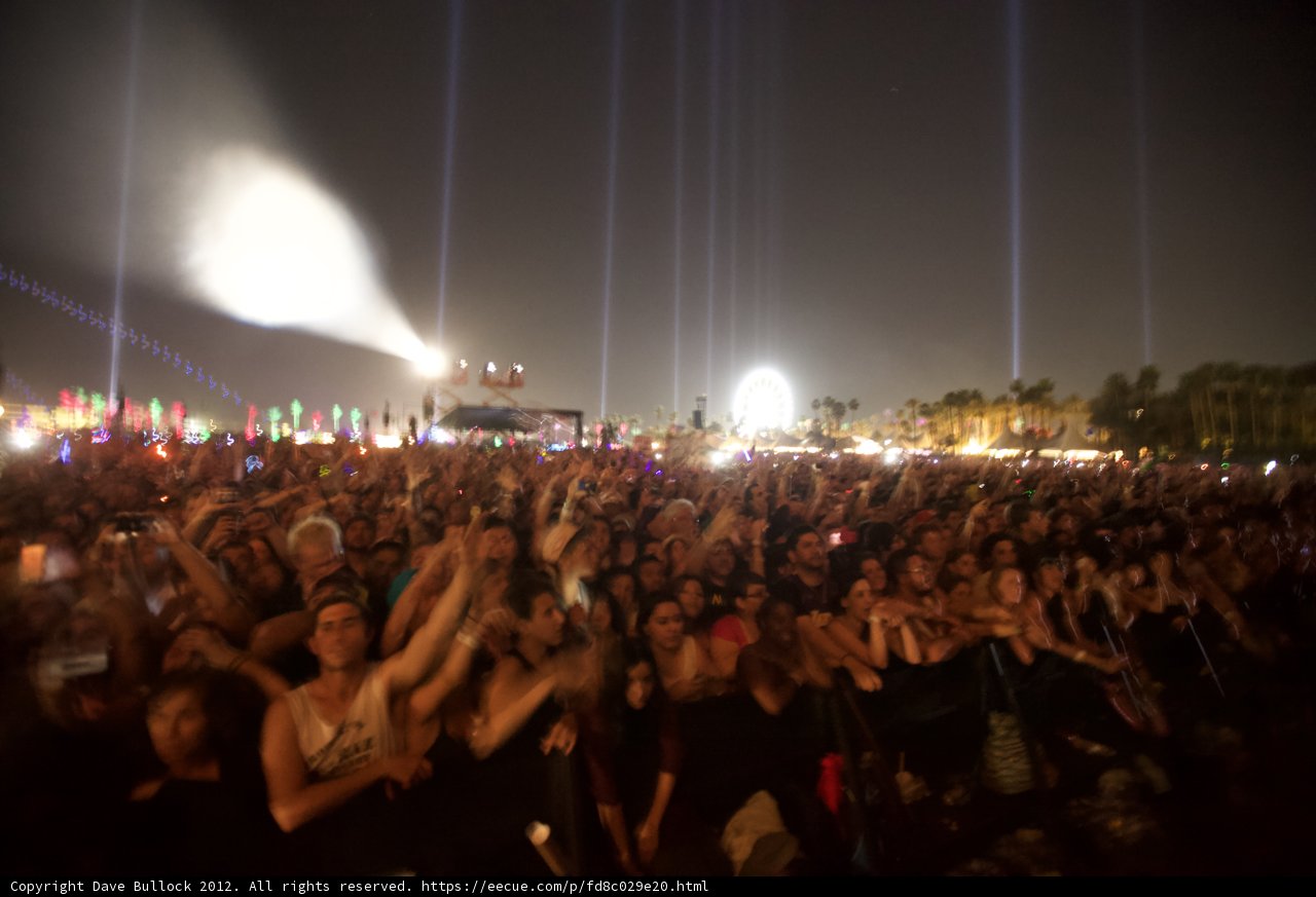 Lights and Lively Crowds at Coachella