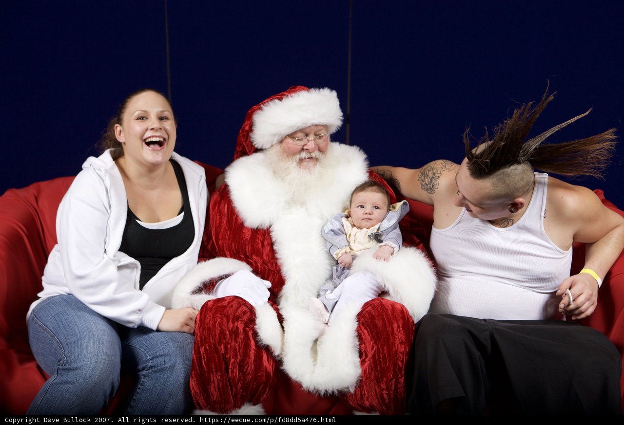 Festive Christmas Gathering with Santa Claus