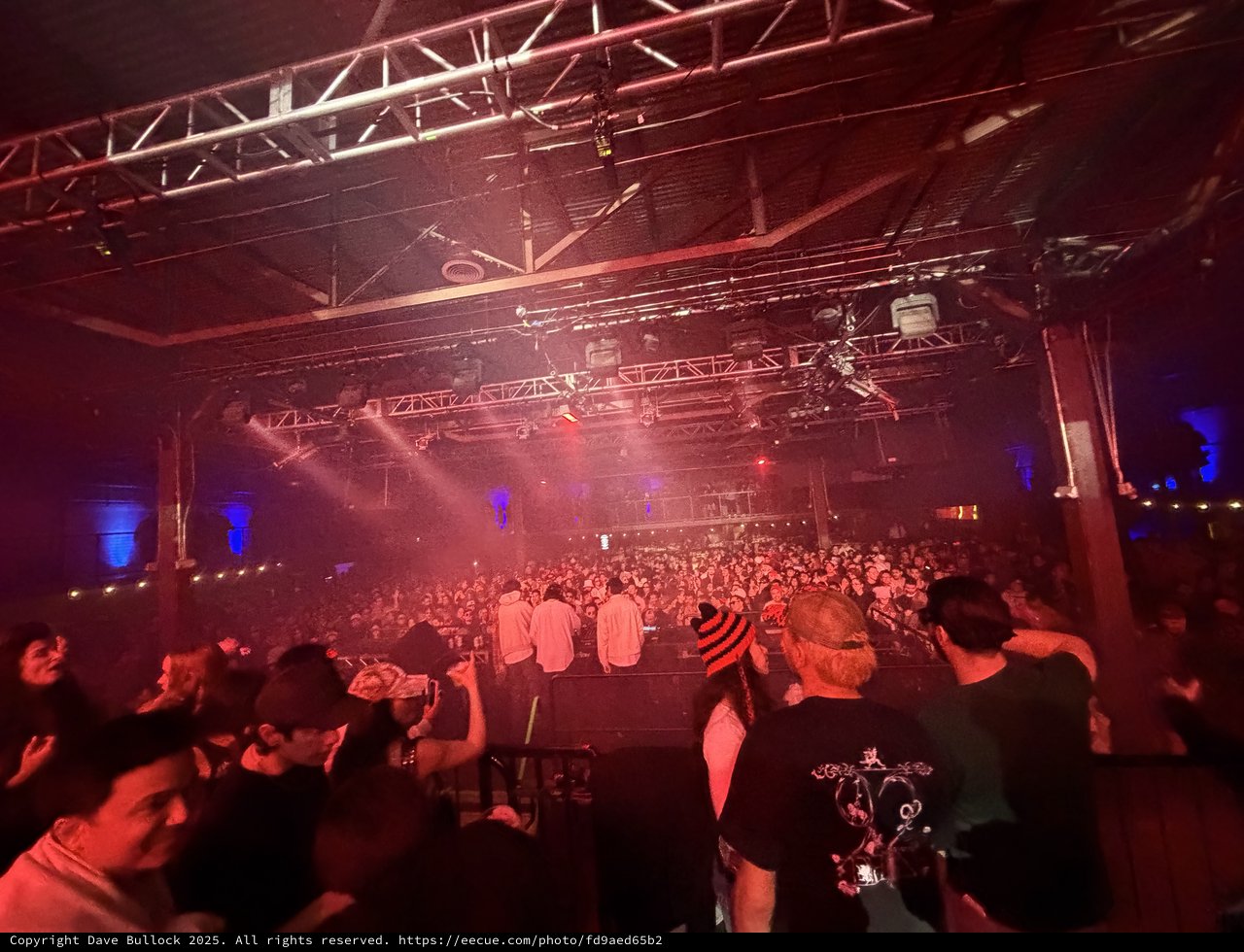 Skrillex and Four Tet Electronic Music Concert with Crowd
