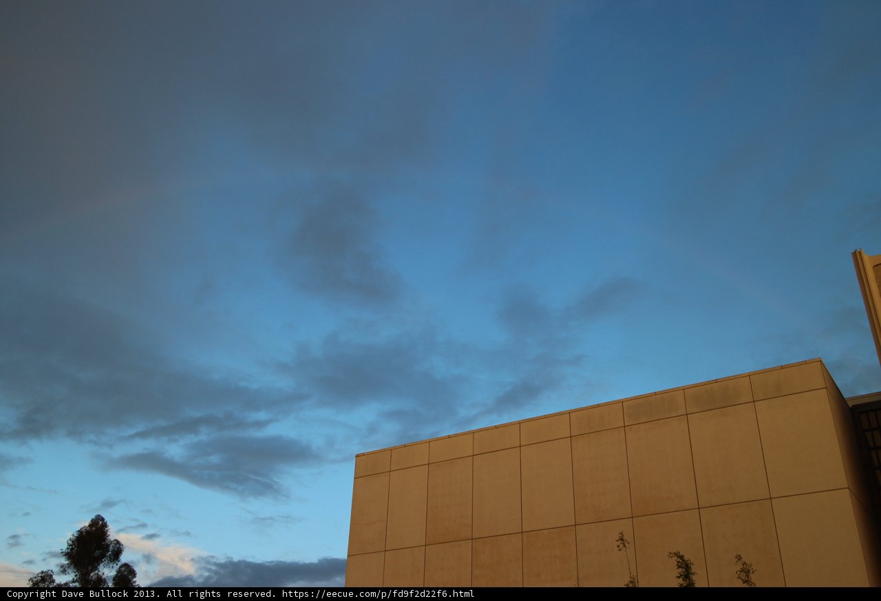 Rainbow over Altadena Building