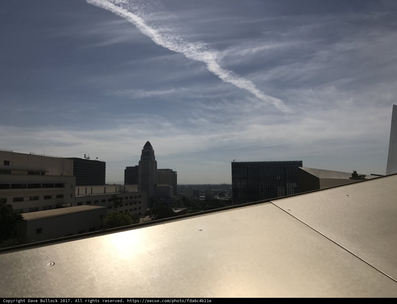 Rooftop View of Los Angeles Skyscrapers