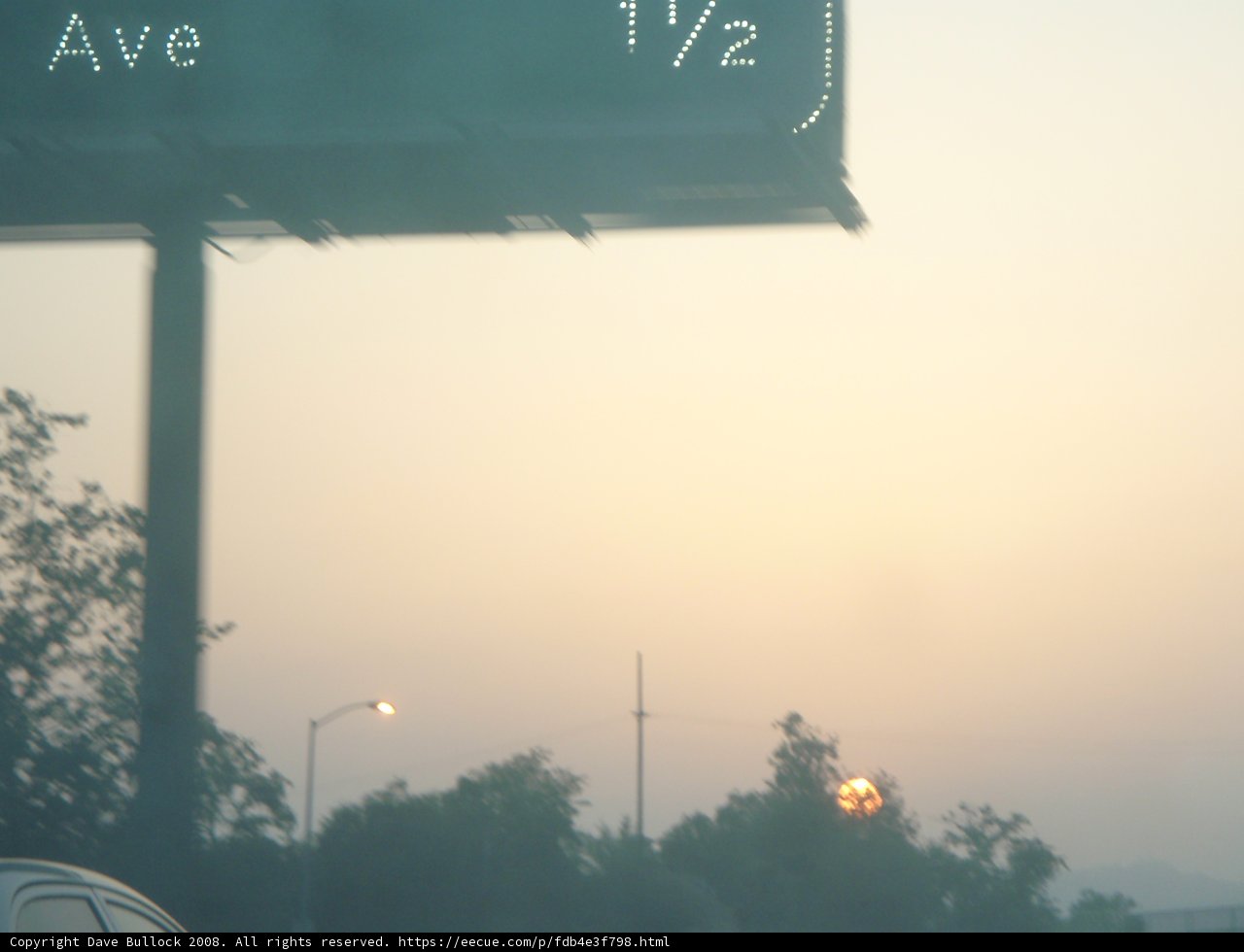 Street Sign in the Fog
