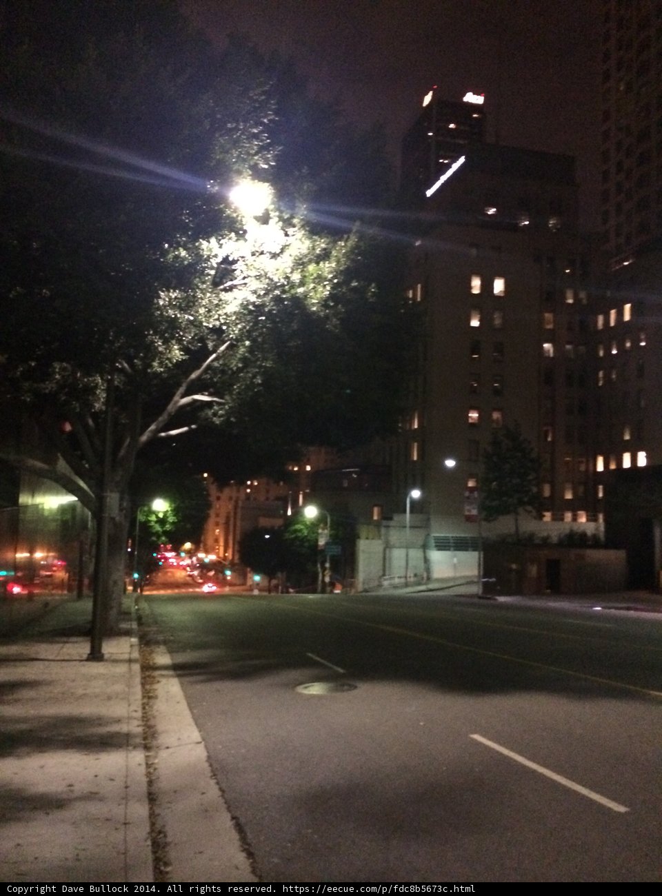 Night Time Glow of a Metropolitan Street