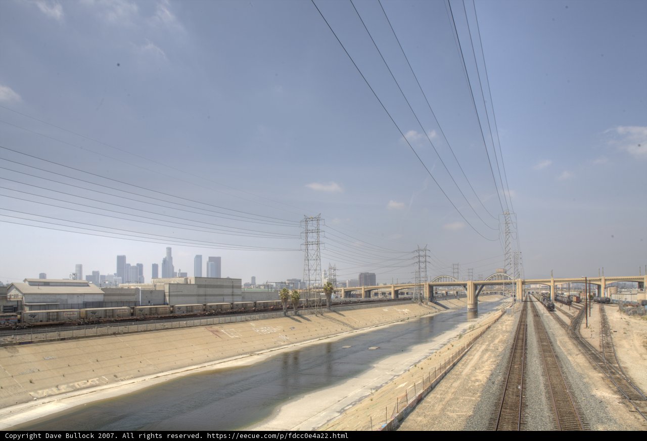Skyline and Railroad Tracks