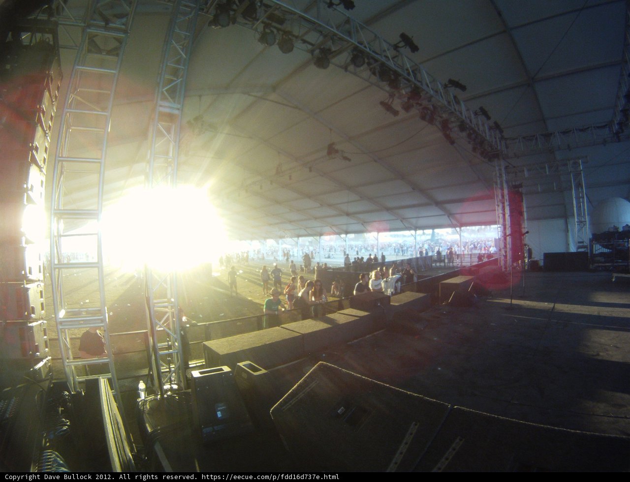Sunlit Concert Stage