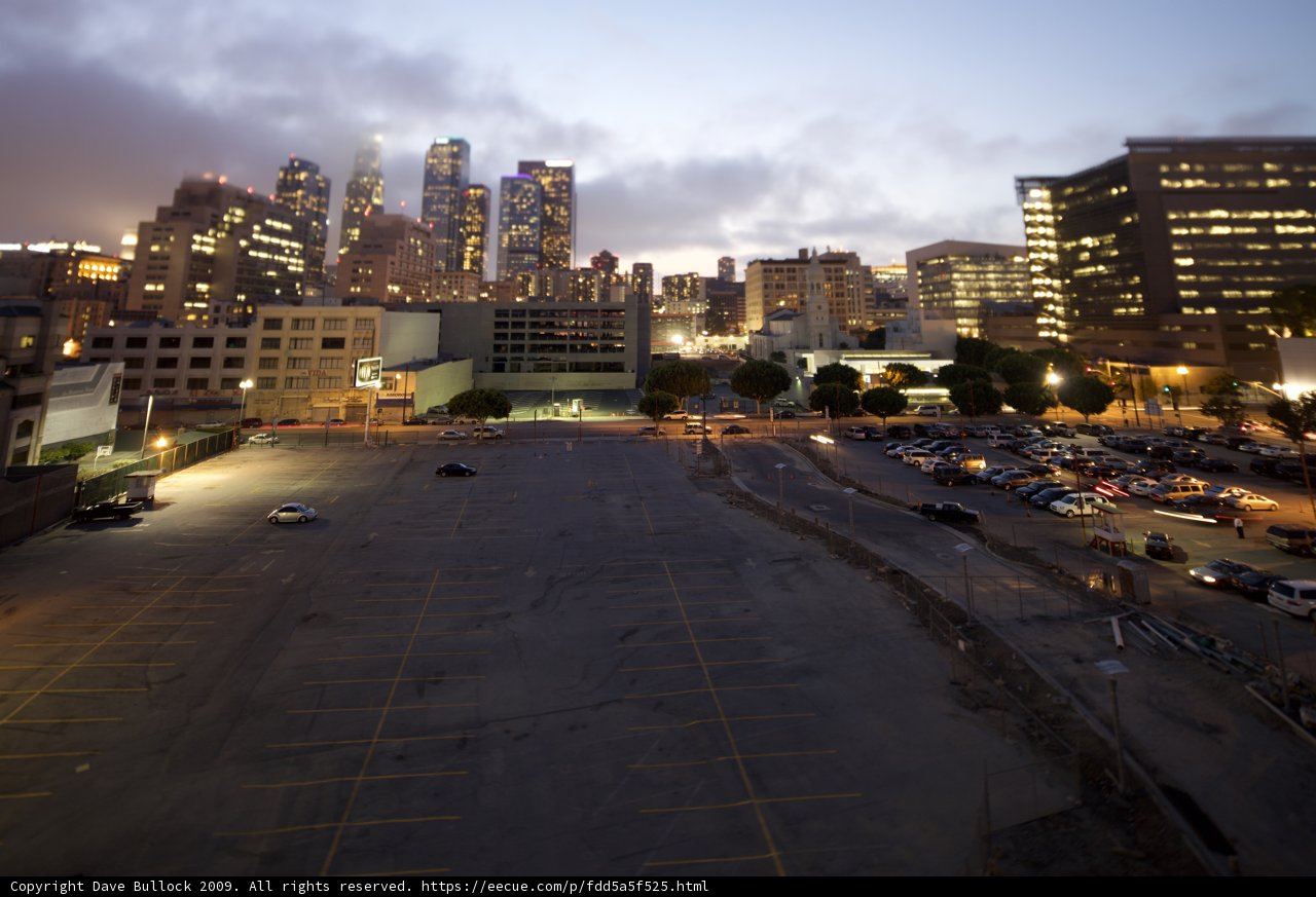 Cityscape Intersection Parking Lot