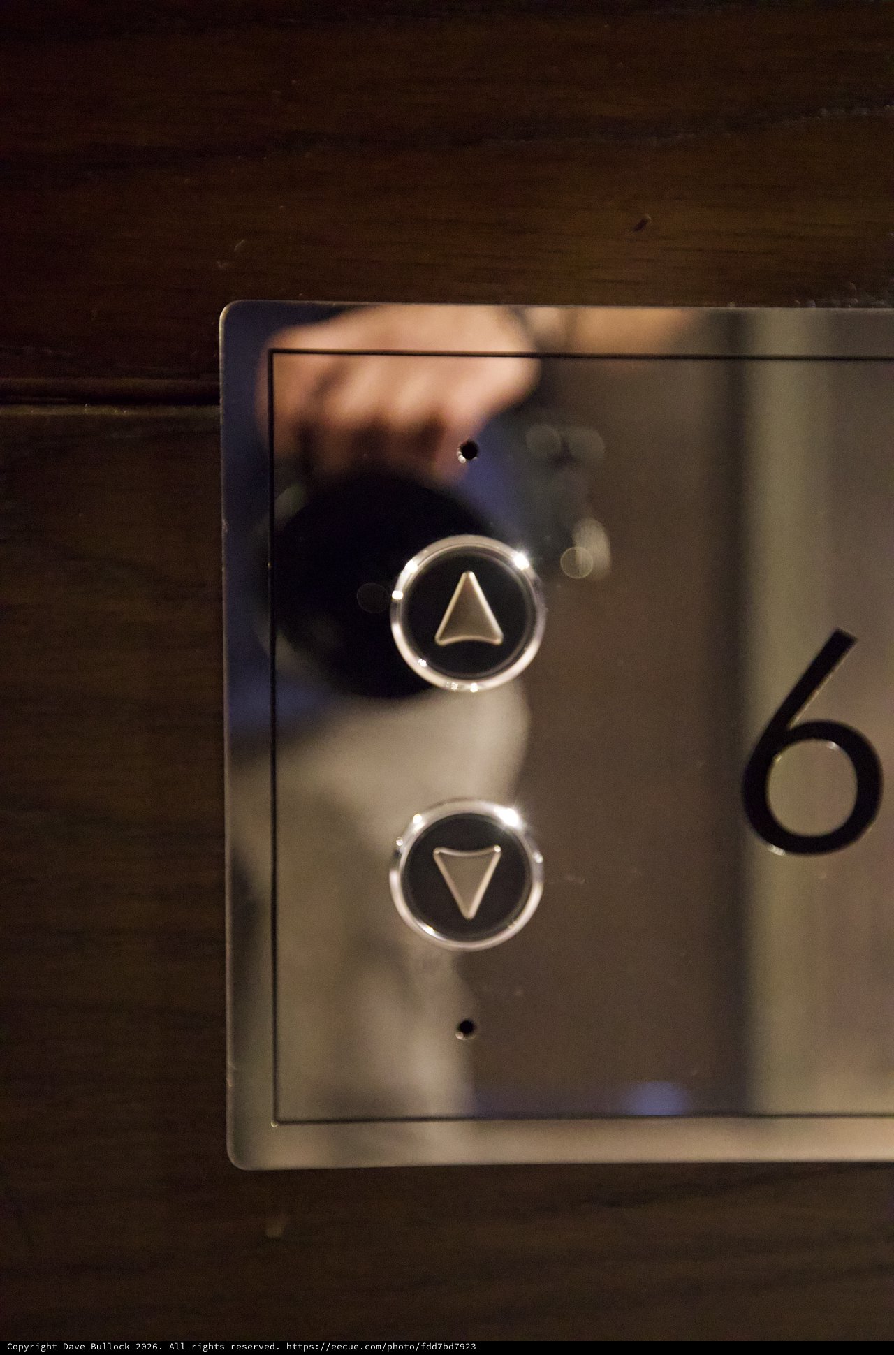 Elevator Control Panel on the Sixth Floor
