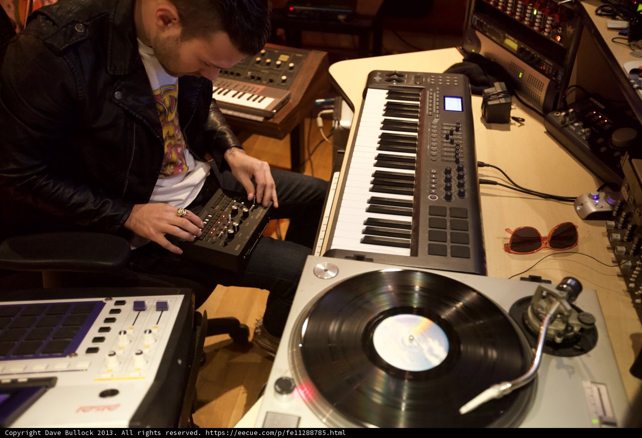 Music Man at Work