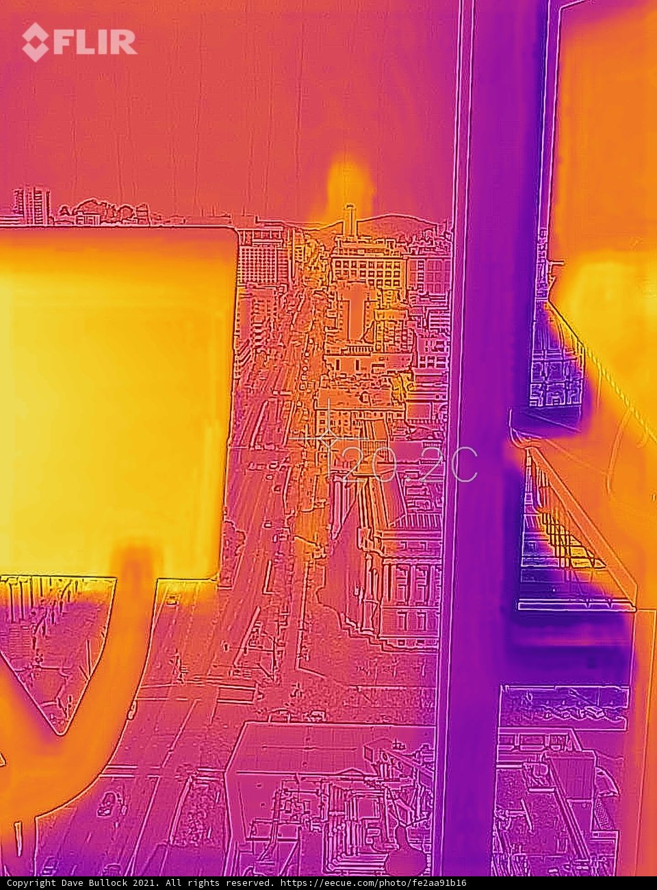 Thermal Image View Through Window Opening
