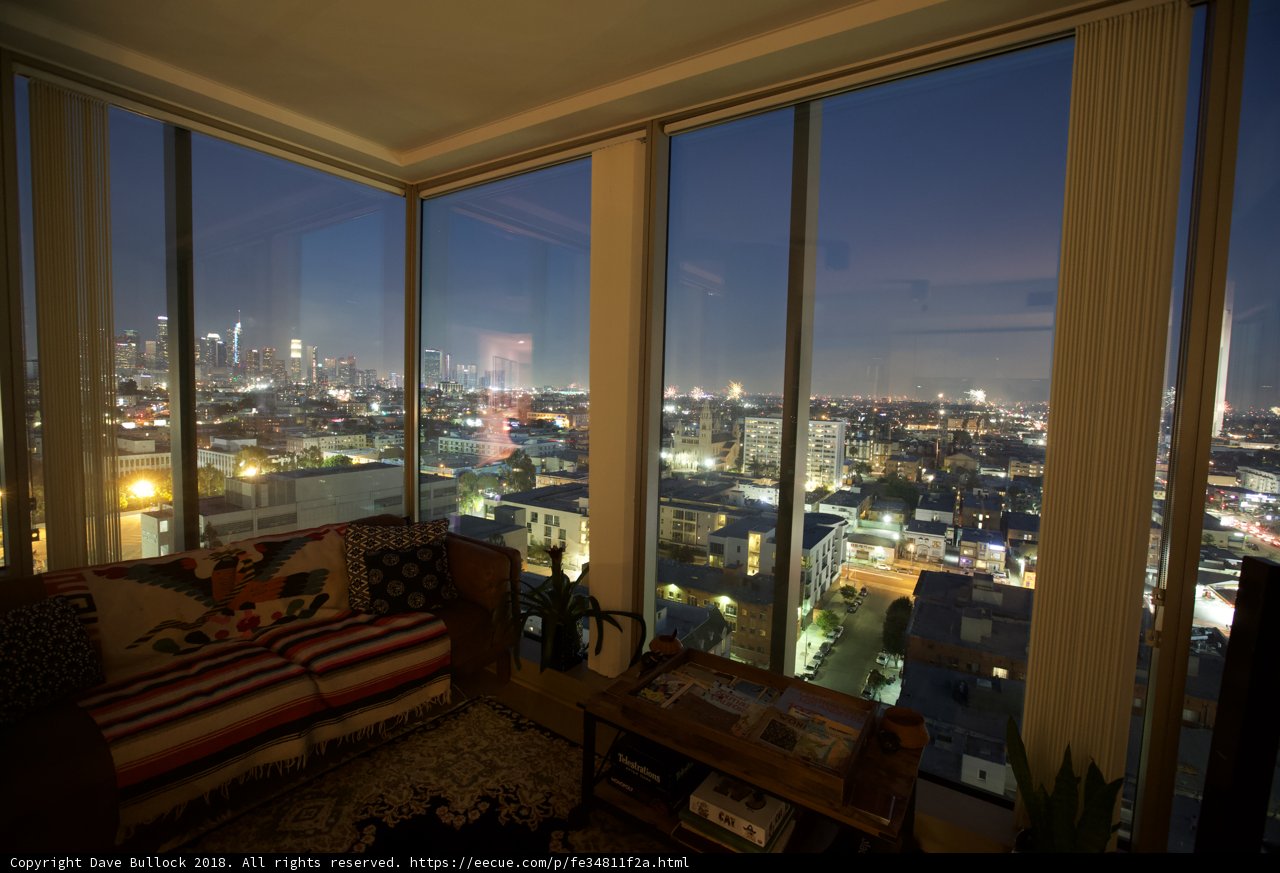 Cityscape View from Living Room Window