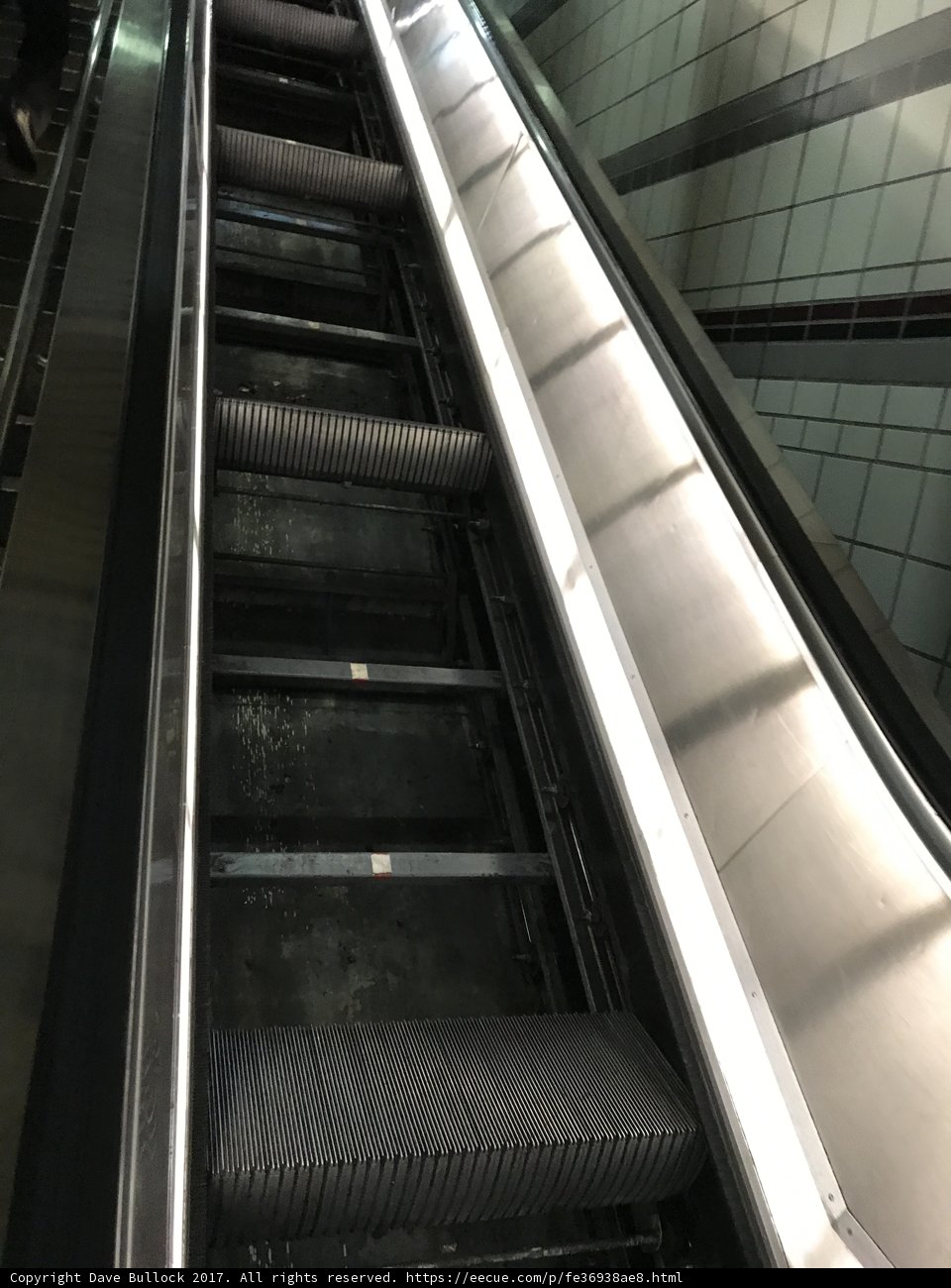 A view of the Terminal escalator