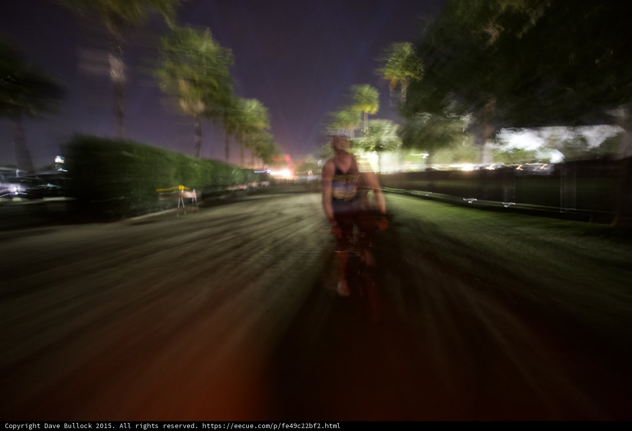 Cyclist Motion Blur