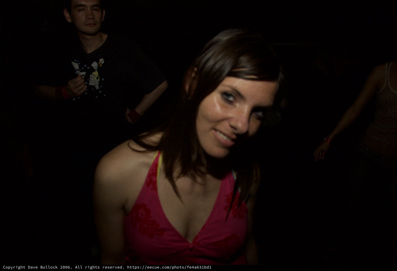 Young Woman Dancing at Nightclub in 2006