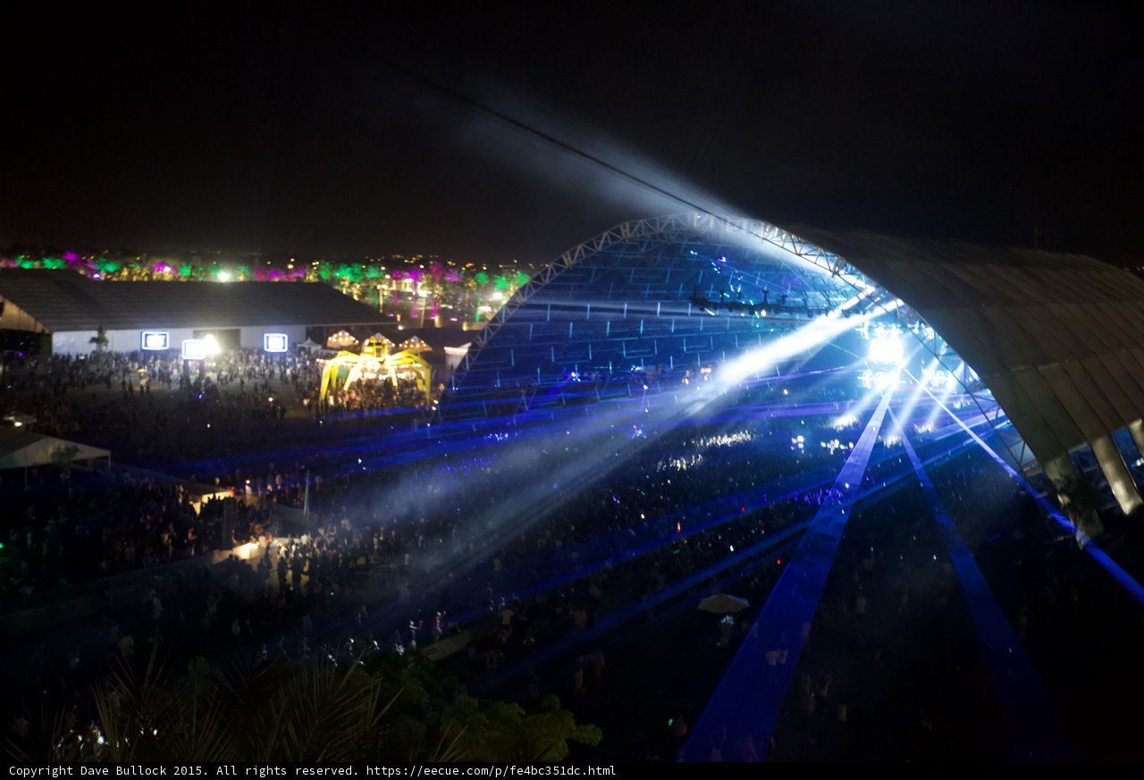 Illuminated Crowd at Coachella