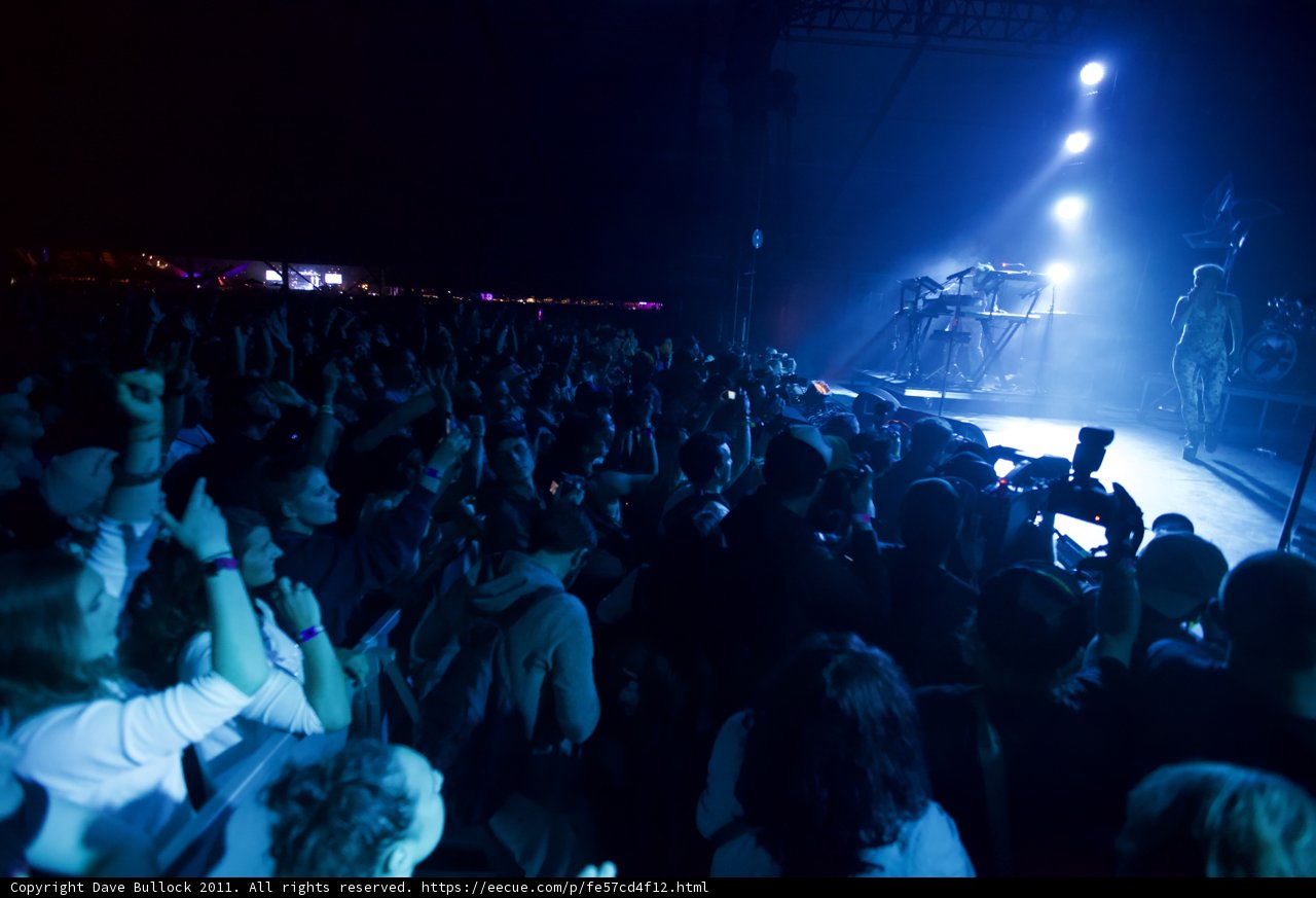 Lights and Lively Crowd at Coachella 2011