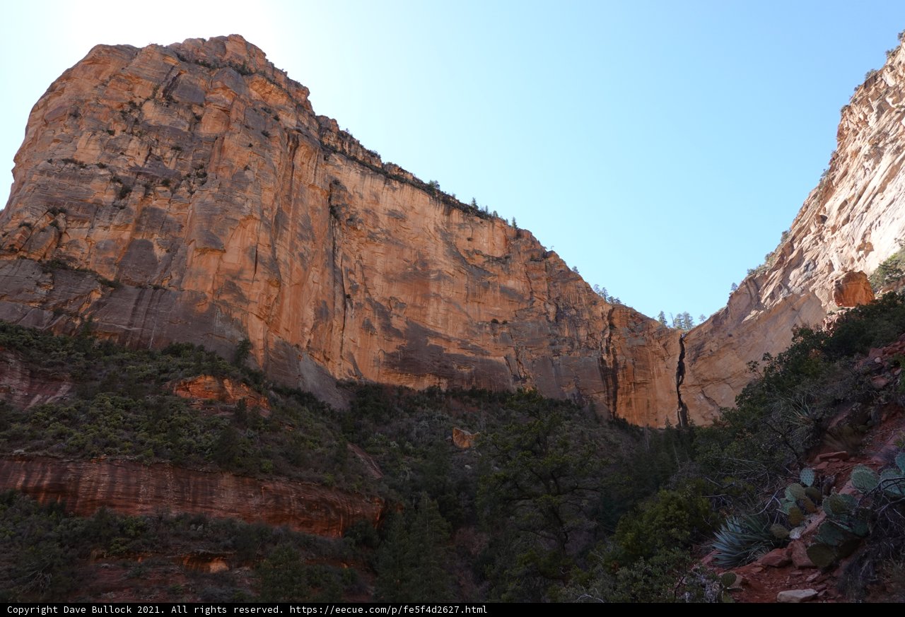 Towering Cliffs in Coconino National Forest