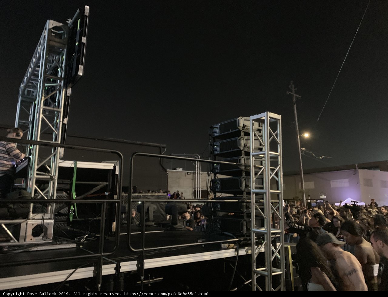 Nighttime Crowd Rocks the Stage