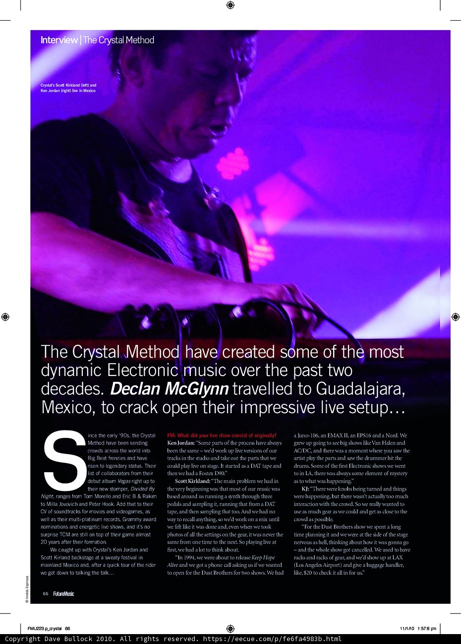 The Crystal Method rocks the stage