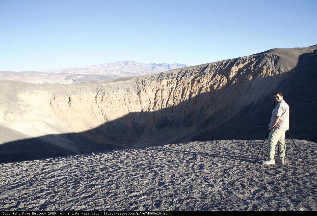 Overlooking a Desert Crater
