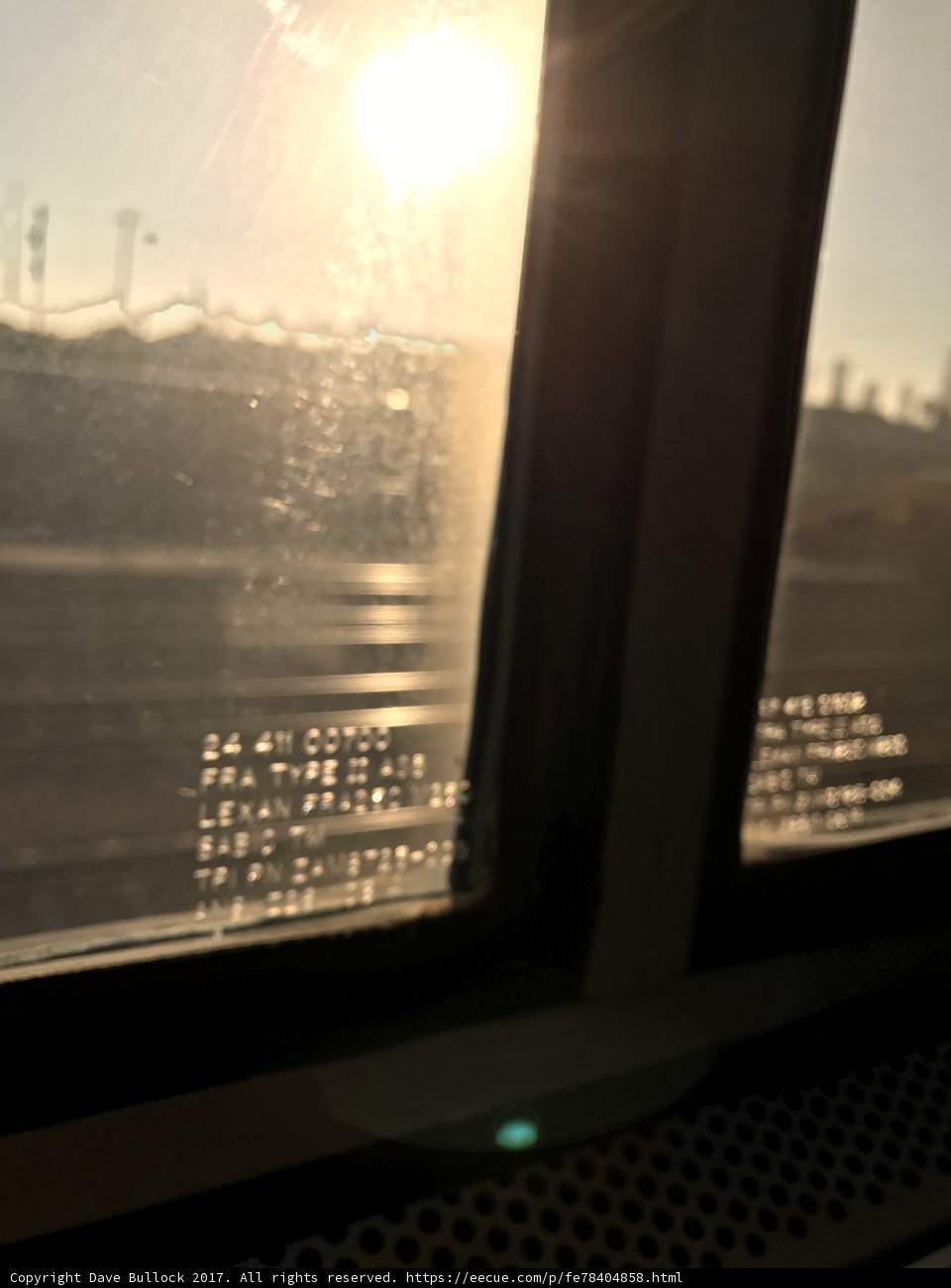 Train Ride With a Window to the Sun