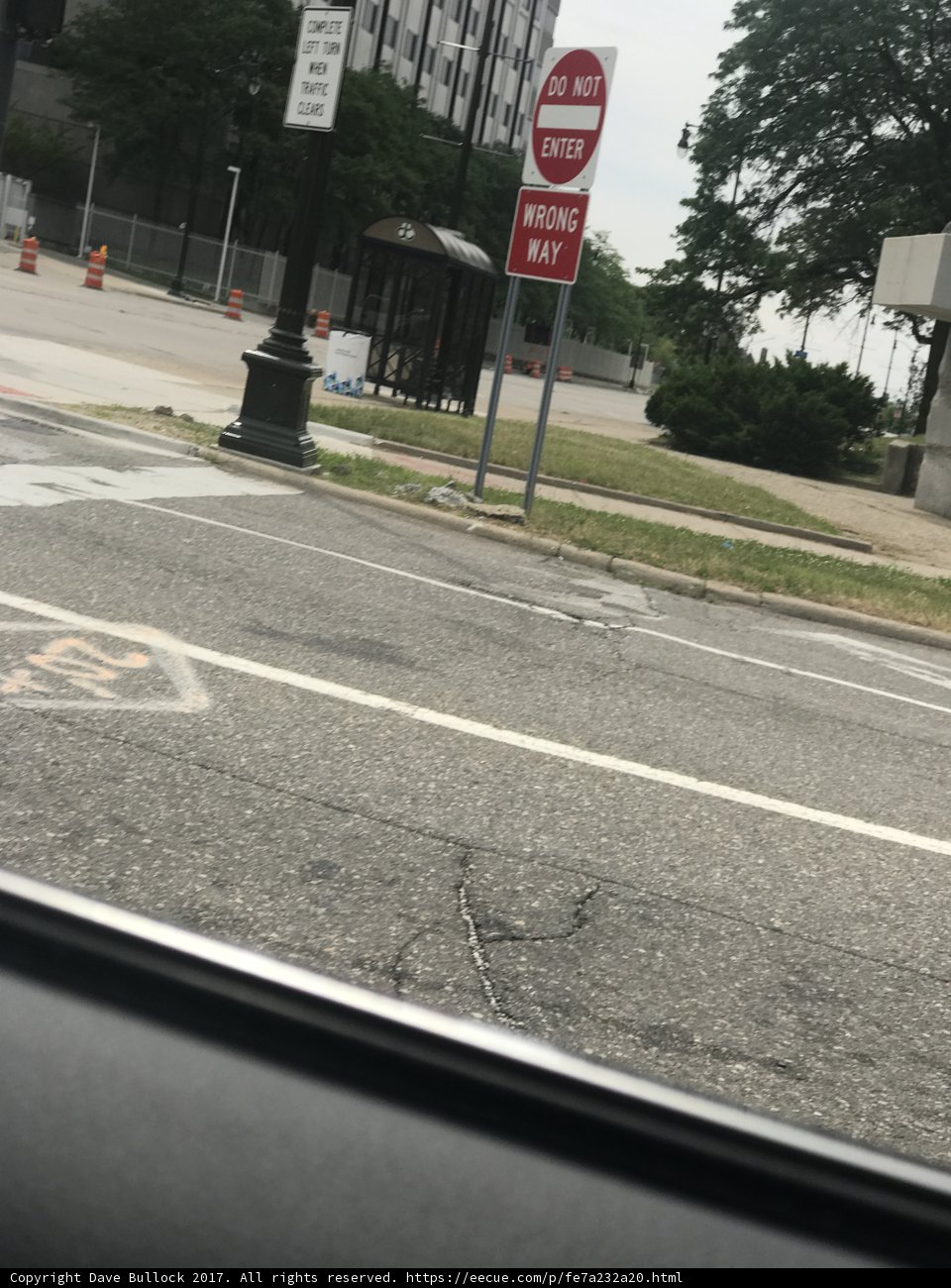 Driving Through Detroit's Busy Streets