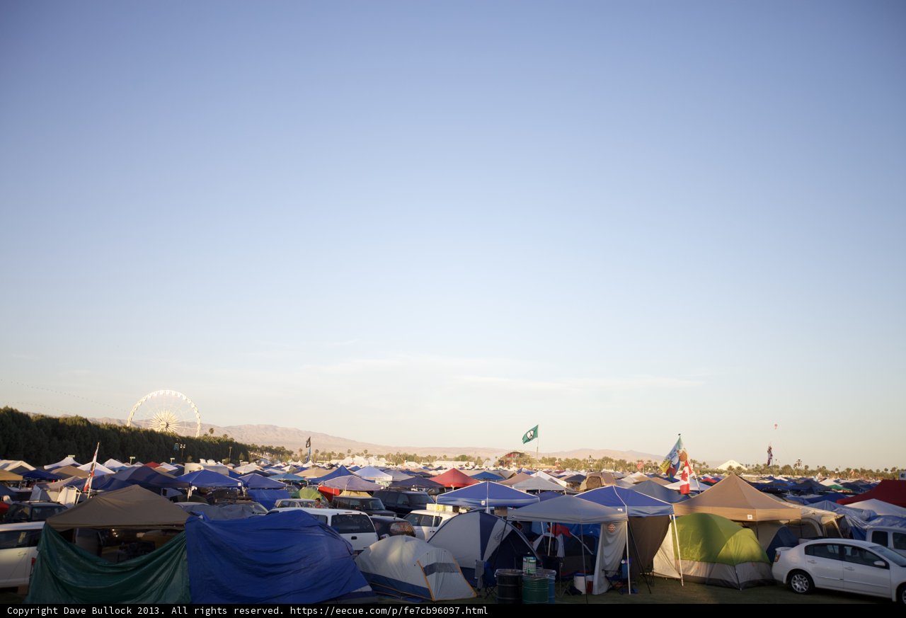 Camping at Coachella