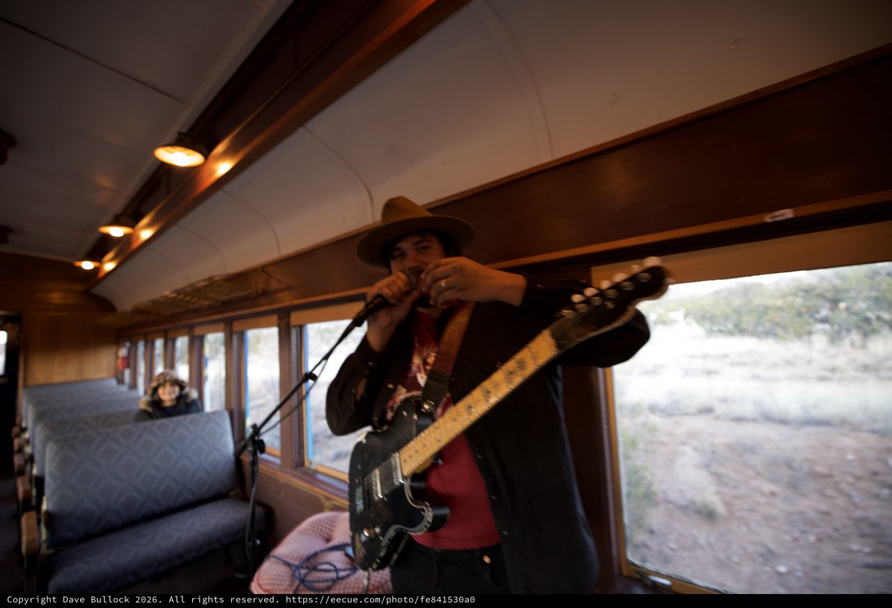 Live Music Performance on Vintage Train Car