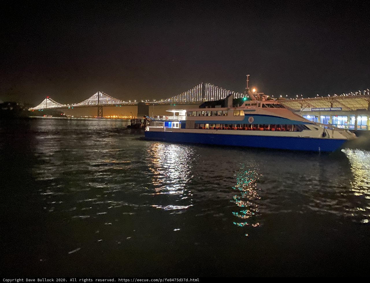 Night Ferry on the Bay