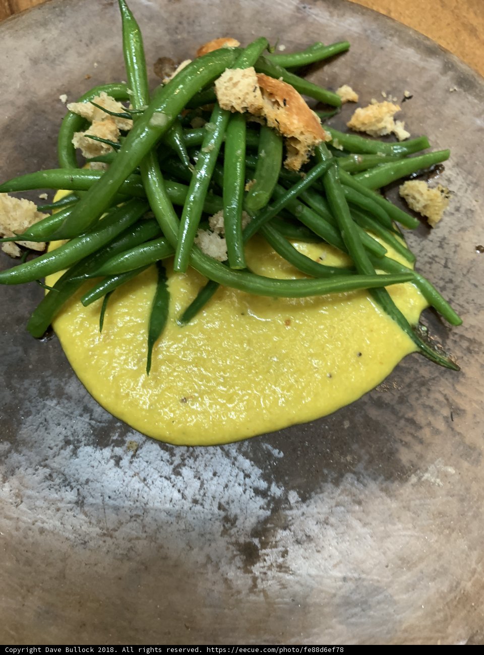 Green Beans and Bread in Cuauhtémoc