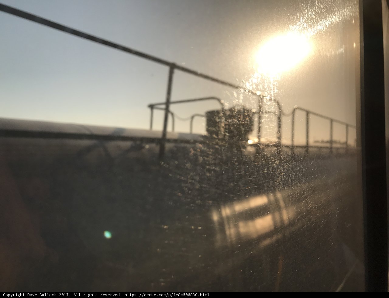 Sun Flares on a Train Ride