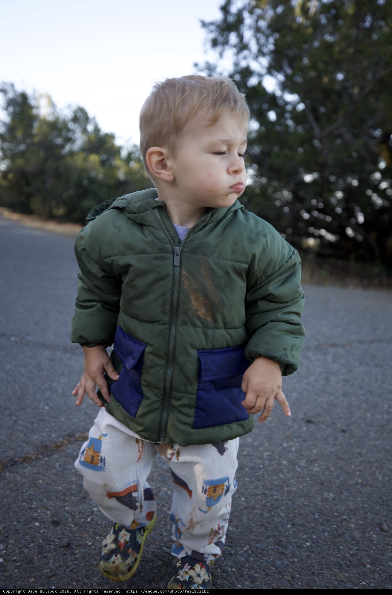 Toddler Explores Campground Path at Mount Diablo