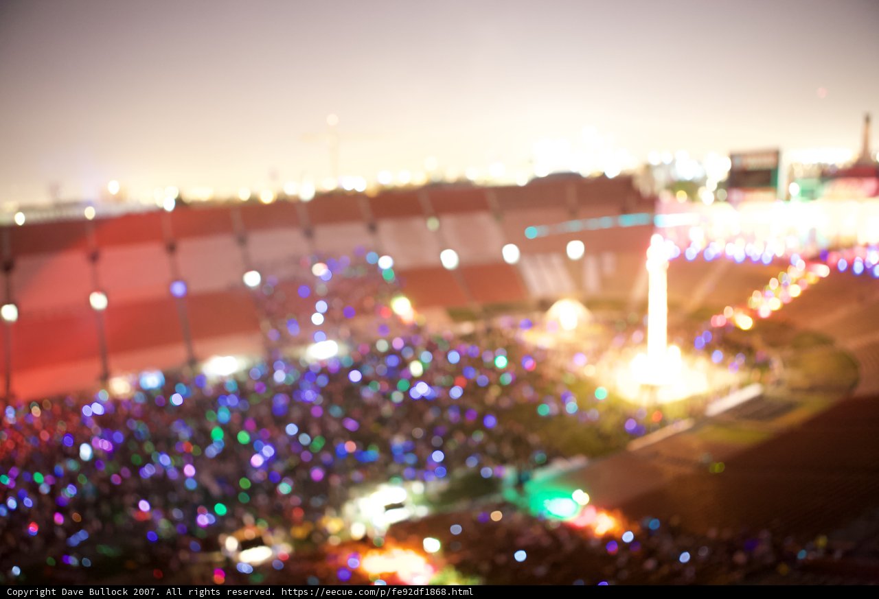 Lights and Crowd at EDC Stadium