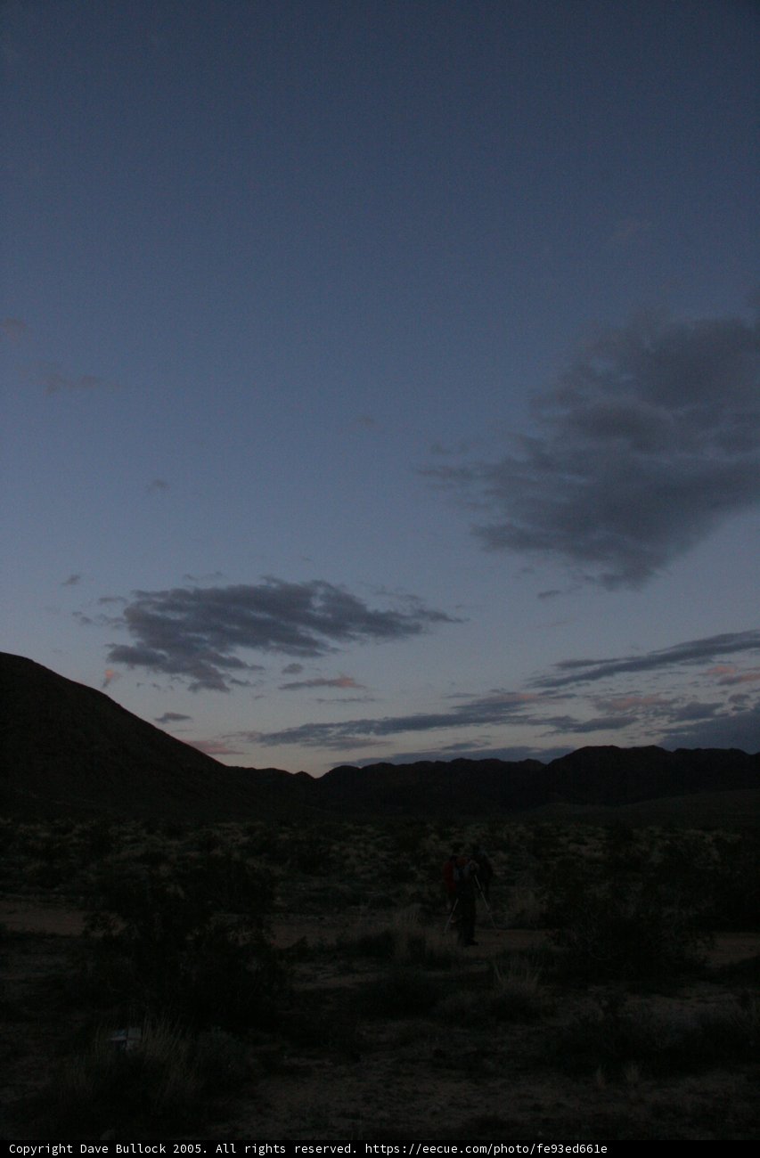 Kite Flying at Dusk in the Desert