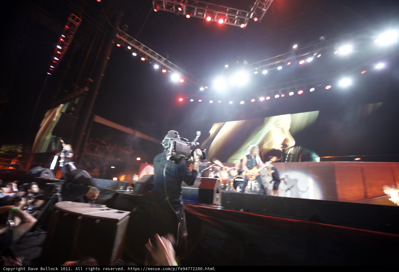Rocking the Stage with his Guitar